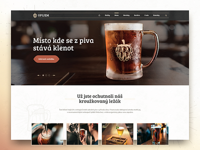 Opijem pub tavern webdesign