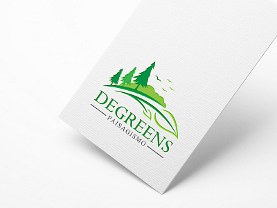 DEGREENS PAISAGISMO LOGO brand branding company logo design green logo illustration logo logos minimal typography vector