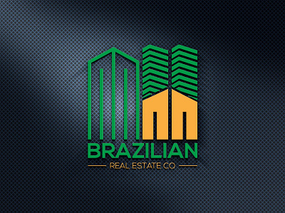 BRAZILIAN REAL ESTATE CO branding company logo design illustration illustrator logo real estate real estate agency real estate branding real estate logo typography vector