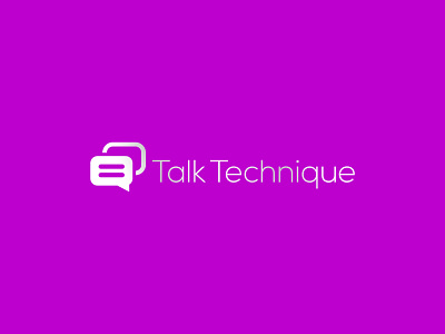 Talk Technique brand branding character company logo design illustration illustrator lettering logo logos minimal talk talk technique talk technique talks typography vector