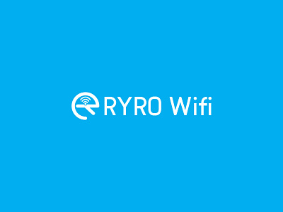 RYRO Wifi Logo branding company logo design illustration illustrator logo logos ryro wifi ryro wifi typography vector