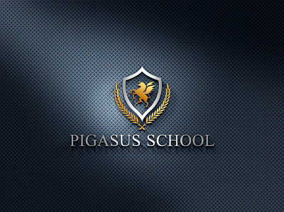 PIGASUS SCHOOL branding company logo design illustration illustrator logo logos pigasus school pigasus school school school logo typography vector