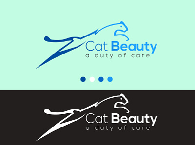 Cat Beauty LOGO brand branding cat beauty logo cat beauty logo company logo design illustration illustrator lettering logo logos typography vector