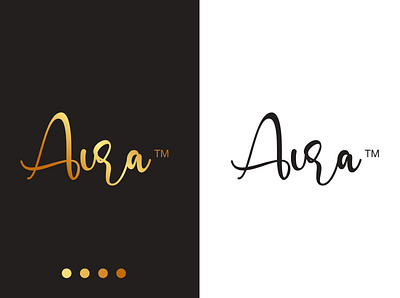 Aura LOGO aura logo branding company logo design illustration illustrator logo logos typography vector