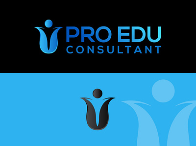 PRO EDU LOGO branding company logo design education logo educational illustration illustrator logo logos typography vector