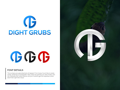 DIGHT GRUBS LOGO (DG LETTER LOGO)