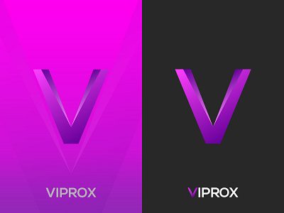 VIPROX LOGO branding company logo design illustration illustrator logo v letter v letter design v letter logo v logo v tight gel vector video vintage
