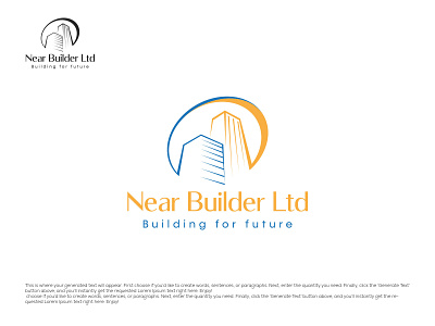 Near Builder Ltd 3d animation branding company logo design graphic design home logo illustration illustrator logo logo design logo vector motion graphics real esate real estate logo real estate vector logo recident logo ui ux vector