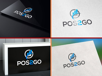 POS 2 GO LOGO animation blue brand branding character company logo design folder icon identity illustration illustrator lettering logo logos minimal mobile type typography vector