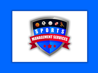 SPORTS MANAGEMENT SERVICES branding company logo design illustration illustrator logo logos sports management services sports management services typography vector