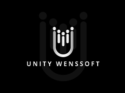 Unity Wenssoft LOGO brand branding company logo design illustration illustrator logo logos typography unity artist vector