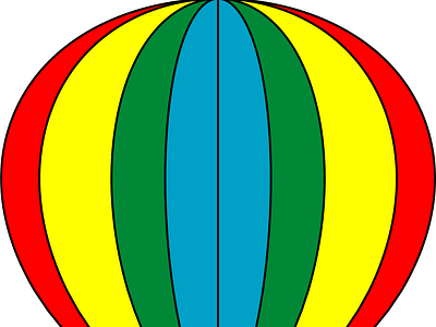 flying hot air balloon design graphic design illustration vector