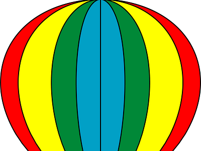 flying hot air balloon