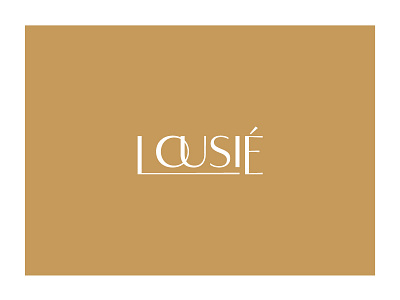 Lousié - Branding brand brand identity branding design food gold graphic lettering lettermark logo logotype type vector