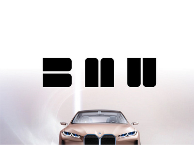 BMW - Logo automotive bmw branding car design flat graphic identity logo redesign