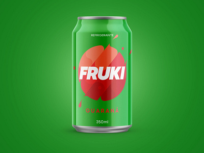Fruki Guaraná branding design food fruki graphic guarana mockup package packaging soda soda can