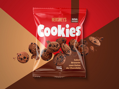 Cookies Snack Package - Chocolate chocolate cookies design food hersheys package plastic snack