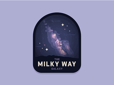 The Milky Way Galaxy badge earth galaxy interstellar milky way orbit planet sky solar system space stars universe