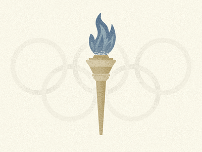 Olympic Torch fire flame olympic olympics retro rings sticker texture torch vintage