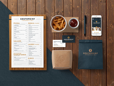 Southpoint Branding bar branding food menu mockup packaging restaurant rochester southpoint