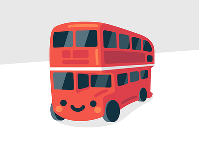 Double-Decker Bus britain bus double decker england kawaii london sticker uk