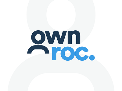 OWN Rochester Logo blue design geometric icon line icon non profit ownroc person rochesterny