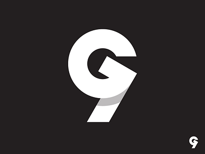 "G" + "9" Logo Concept 9 g group 9 icon identity letter g logo logotype mark nine symbol