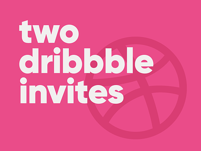 Two Dribbble Invites draft dribbble dribbble invite free gilroy giveaway invite join player