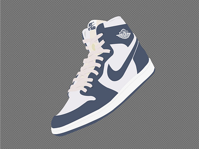 Air Jordan 1 Georgetown adobe airjordan design digitalart graphic design illustration illustrator jordan nike sneaker sneakers vector wacom