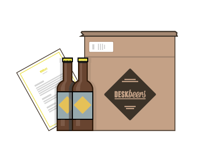 DeskBeers Illustration icon illustration lines