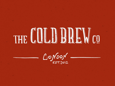 Cold Brew Co lettering logo type