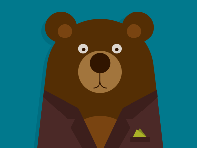 Albert the bear bear illustration