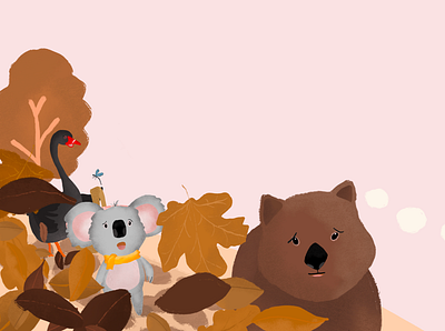 Autumn in Ballarat - Miss Eccles character design childrens book design illustration