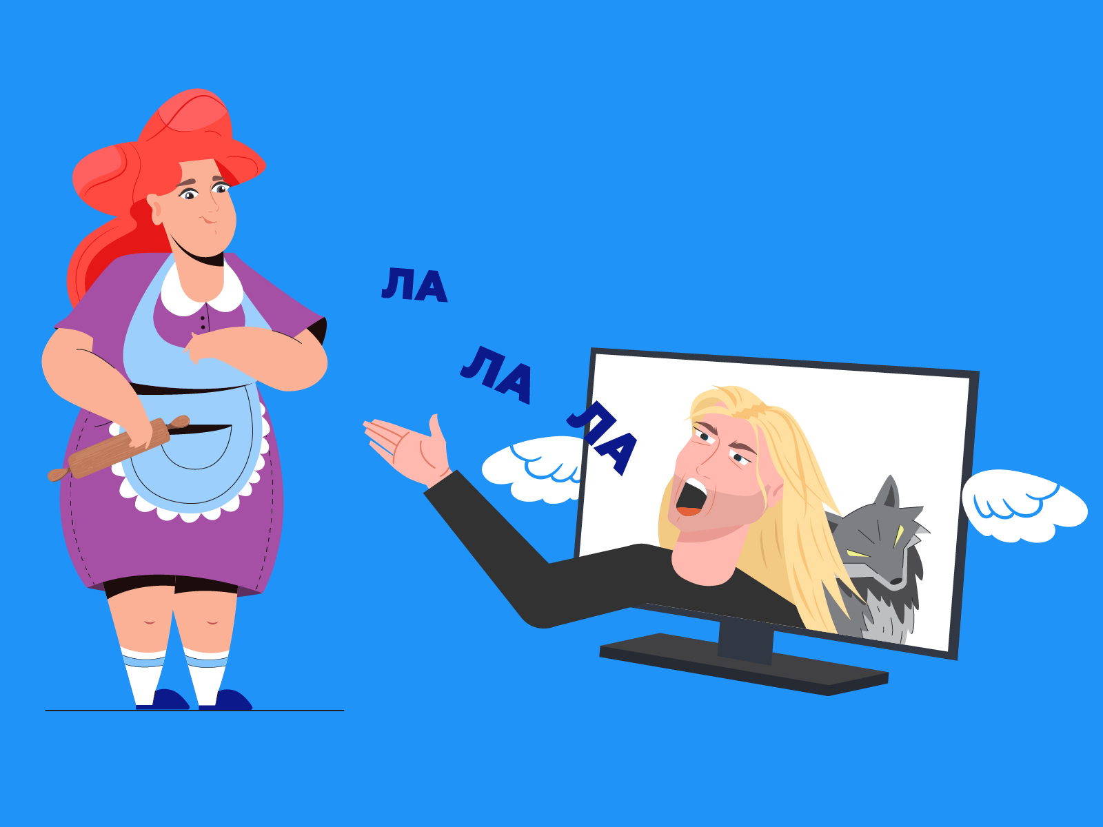 Housewife and TV singer by Kristina Zeljukina on Dribbble