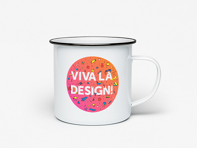 Viva La Design! design mockup mug sticker stickermule viva la victoria