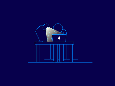 Boring Business Stuff #2 apple icon illustration night search ui vector workplace