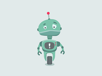 Green alert robot automation illustration mech robot robotic