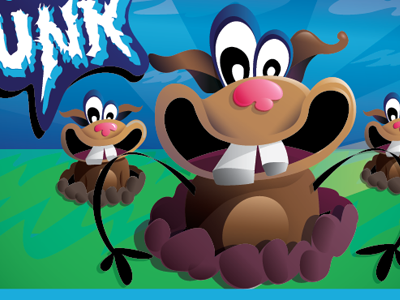 Mole Spunk -1st Draft art illustration mobile game mole vector