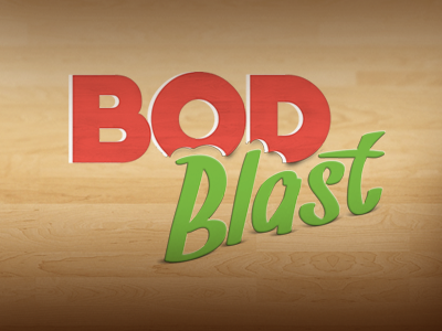 BOD Blast fitness food logo workout