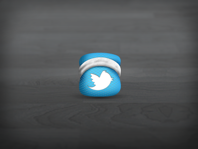 Twitter Headband icon mesh share social media twitter work out