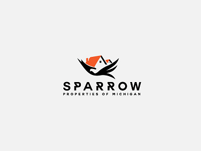 Sparrow Properties Logo branding creative download estate graphic logo real sparrow typography victor