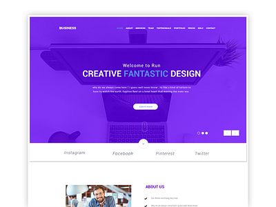 Creative design template redesign by ThemesBoost on Dribbble