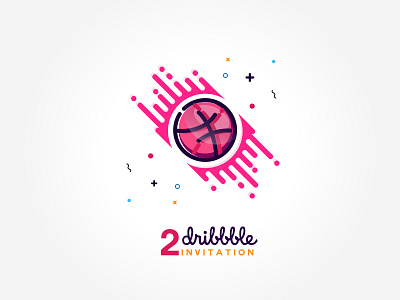 2 Dribbble Invitation 2 color dribbble google invitation invite jpg logo png victor