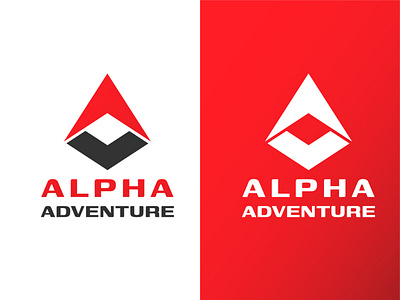 ALPHA ADVENTURE LOGO adventure adventure logo branding design logo minimalist minimalist logo modern design modern logo