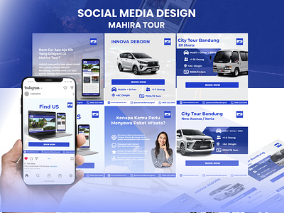 RENT CAR - SOCIAL MEDIA DESIGN ads ads design figma graphic design instagram promotion design social media design tour travel