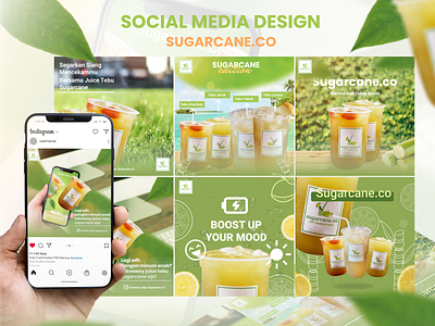 SUGARCANE DRINK - SOCIAL MEDIA DESIGN