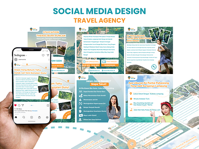 TRAVEL AGENCY - SOCIAL MEDIA DESIGN ad ads creative design graphic design instagram feed design social media ad social media design travel