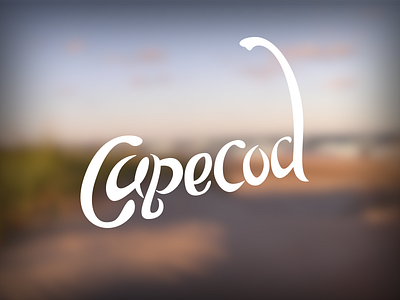 Cape Cod cape cod lettering script type