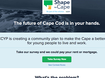 Shape the Cape cape cod instagram responsive ui web
