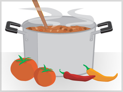 Chili drawing illustration